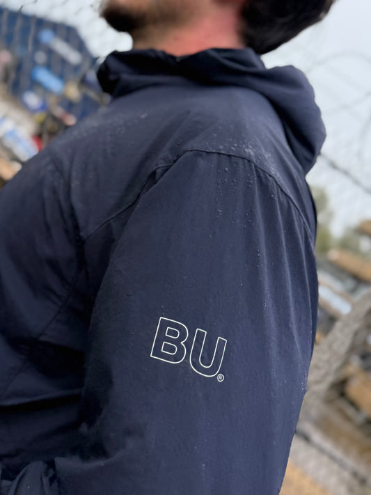 Navy running jacket